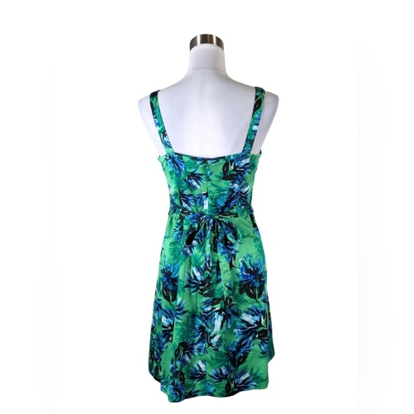 Banana Republic Green Blue Floral Sundress | Size 14 | - Picture 2 of 6